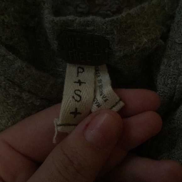 Free People Grey Long Sleeve - Picture 3 of 4